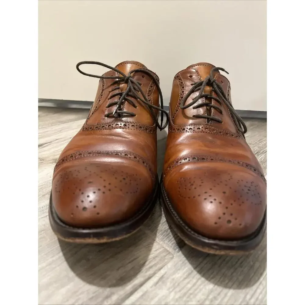ANTONIO MAURIZI MENS DRESS OXFORD BROGUE SHOES SIZE IT43/US10 MADE IN ITALY